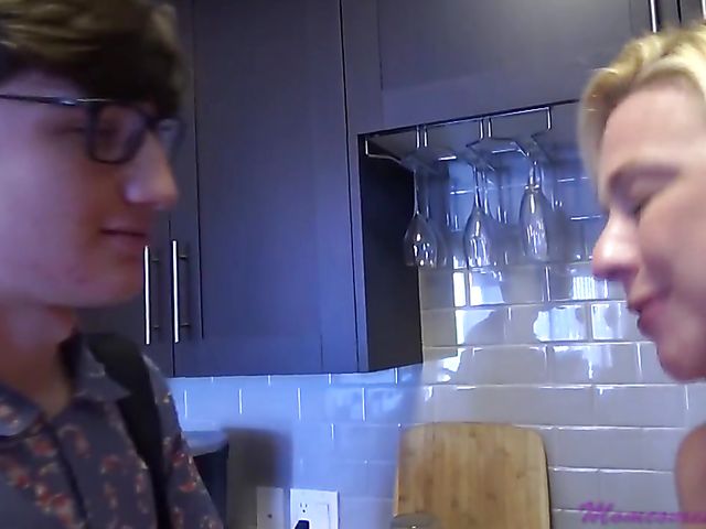 Shy boy has sex with his big tits stepmom Brianna Beach 