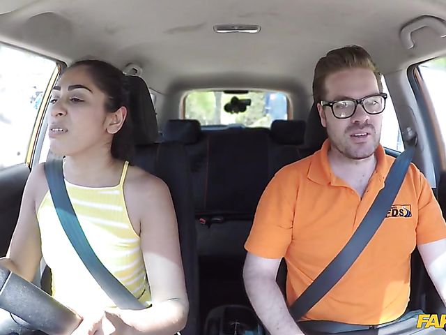 Exotic Sahara Knite has wild sex with a driving instructor