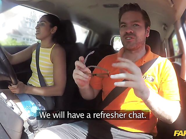 Exotic Sahara Knite has wild sex with a driving instructor