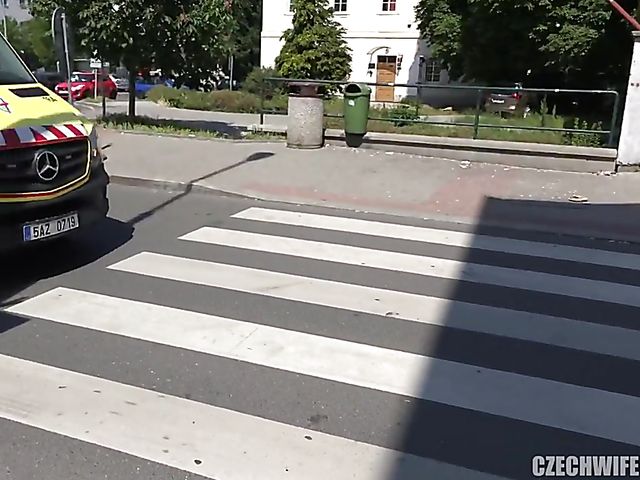 Big tits Czech shows her bombs and takes a dick