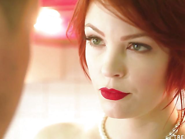 Sexy redhead Bree Daniels seduces a plumber