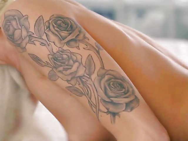 Skinny blonde Emma Hix is full of passion