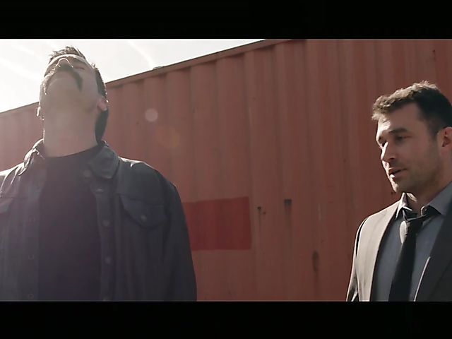 Hardcore threesome with Lily Love and dirty creampie