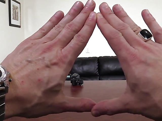 Backroom casting with raven-haired Brianna