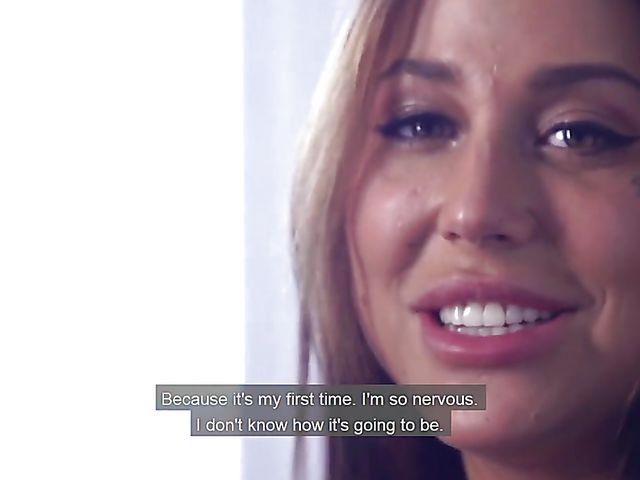 Busty tattoo babe Heidi doing porn with her man