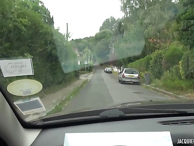 Car blowjob and outdoor sex with teen Lina