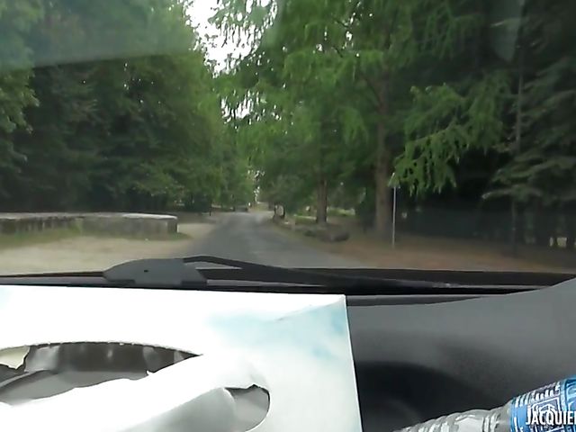 Car blowjob and outdoor sex with teen Lina