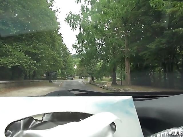 Car blowjob and outdoor sex with teen Lina