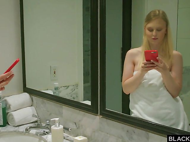 Interracial foursome with two blondes Lily Rader and Arya Fae