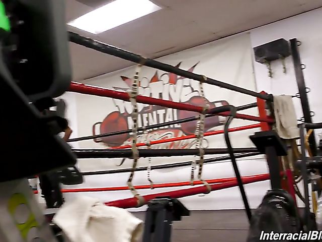 Interracial gym blowbang with big titted Valentina Nappi
