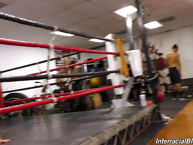 Interracial gym blowbang with big titted Valentina Nappi