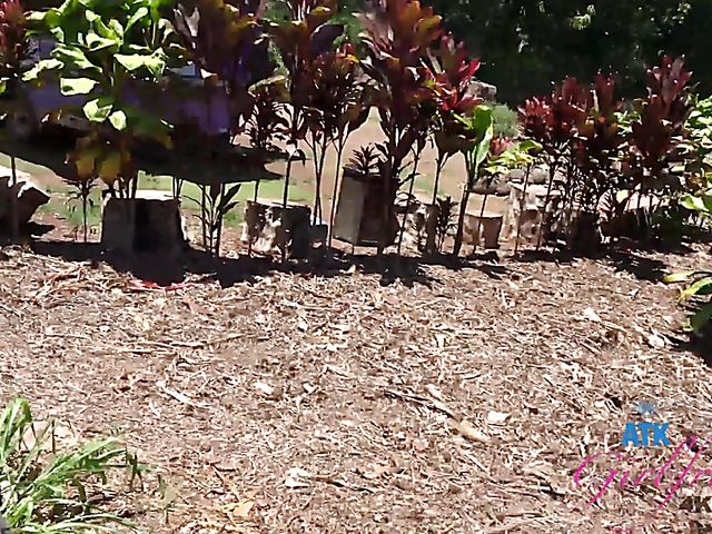 PInk pussy redhead Athena gets fingered in her car