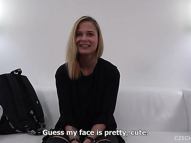 Shy teen Aneta gets talked into threesome