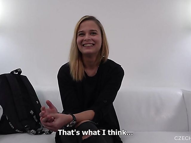 Shy teen Aneta gets talked into threesome