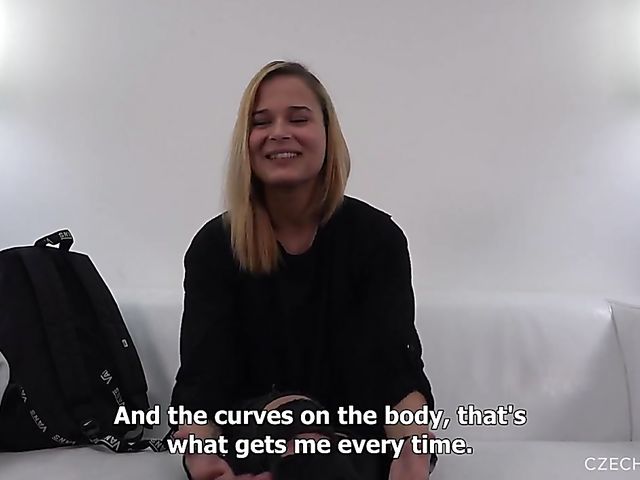 Shy teen Aneta gets talked into threesome