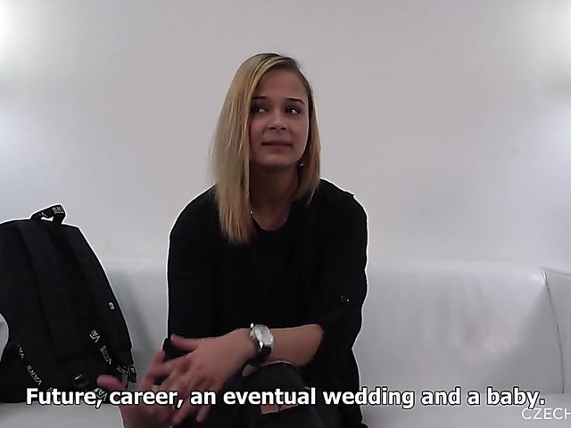 Shy teen Aneta gets talked into threesome