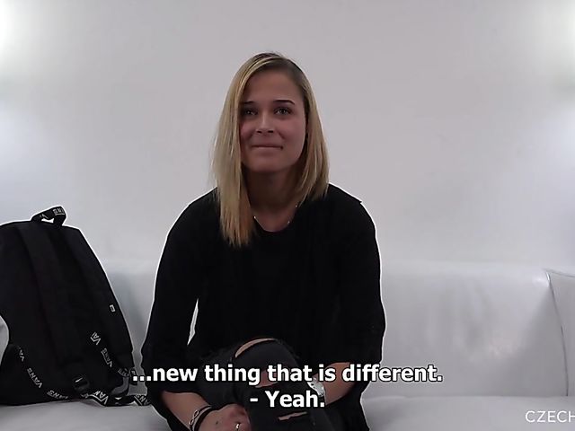 Shy teen Aneta gets talked into threesome