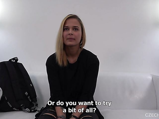 Shy teen Aneta gets talked into threesome