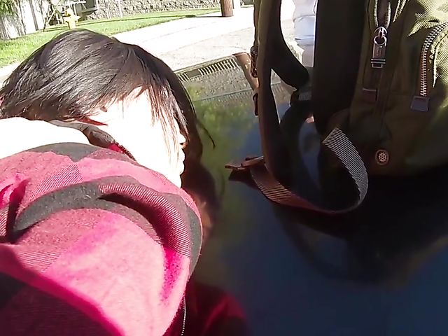 Two teens Gina Valentina and Honey Gold gets punished by a police officer