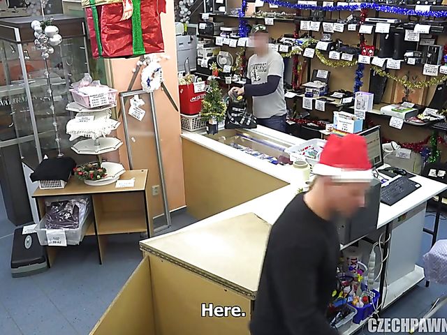 Pawn shop fuck with a horny czech slut