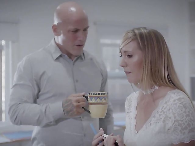 Hot secretary Brett Rossi gets down on cock