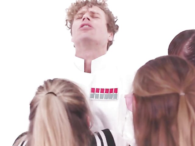 Five schoolgirls orgy with lucky Michael Vegas