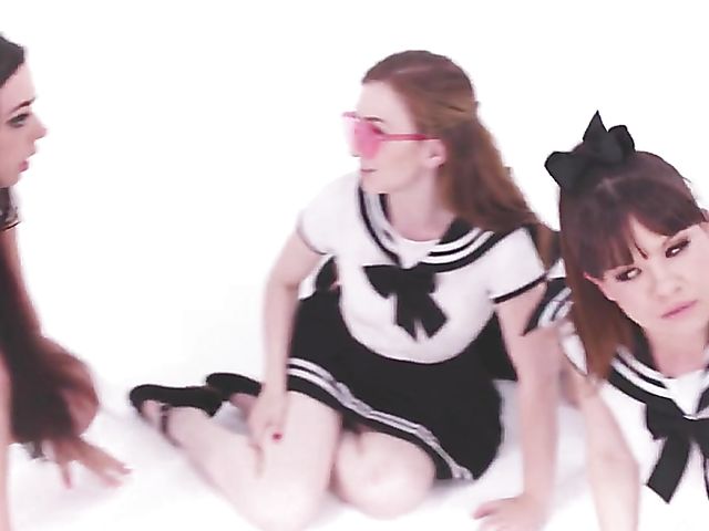 Five schoolgirls orgy with lucky Michael Vegas