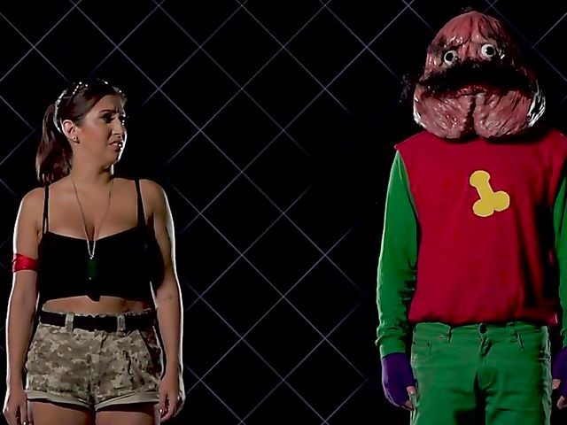 Fortnut porn parody with busty April O'Neil