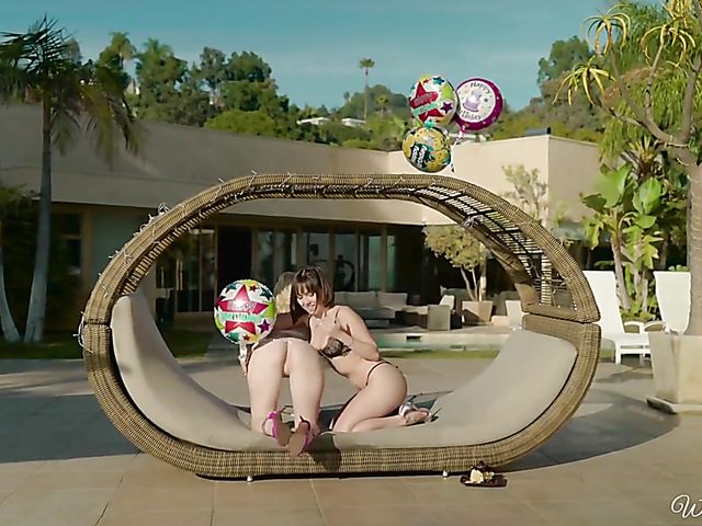 Lesbian lingerie party on Charlotte Stokely's birthday