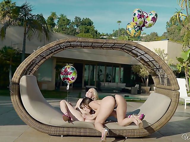 Lesbian lingerie party on Charlotte Stokely's birthday