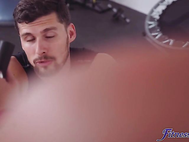 Gym sex with flat chested redhead Lyen Parker