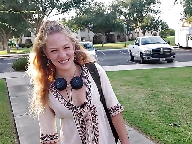 Small titted Luna gets filled with a thick black cock 