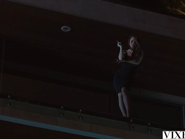 Ivy Wolfe and Janice Griffith - Lesbian pool sex in the night