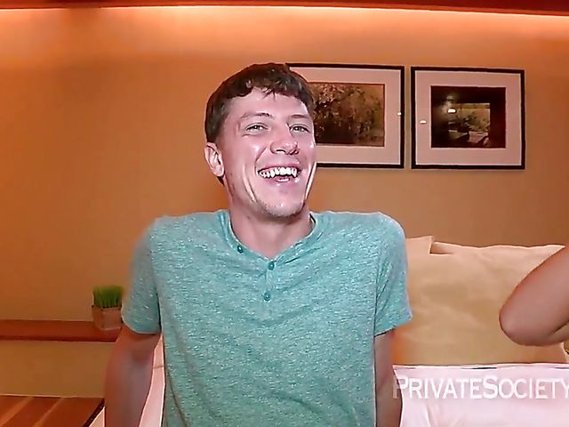 Nadia Martinez's first porn video with a horny guy