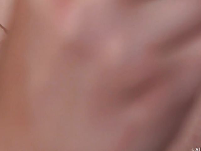 Anorexic teen shows the inside of her pussy