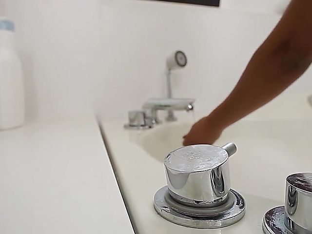 Big tit massage after bath from super stacked Chloe