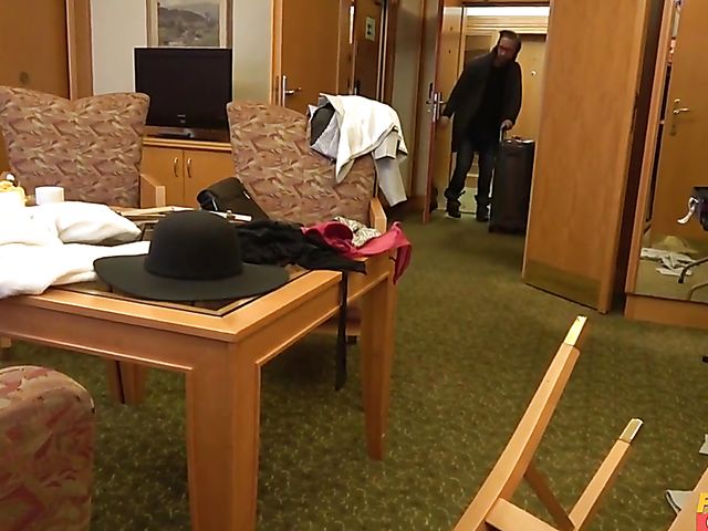 Hotel sex with flat chested Rachel Adjani