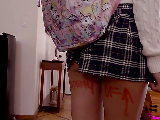 Schoolgirl anal with her stepdad from your perspective