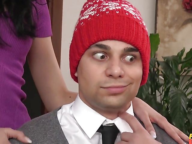 Sneaky BJ in the kitchen and sex in the bath with hot stepmom Francys Belle