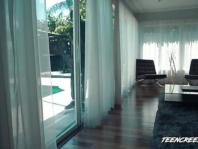 White teen Lily Adams gets fucked by a hung black burglar