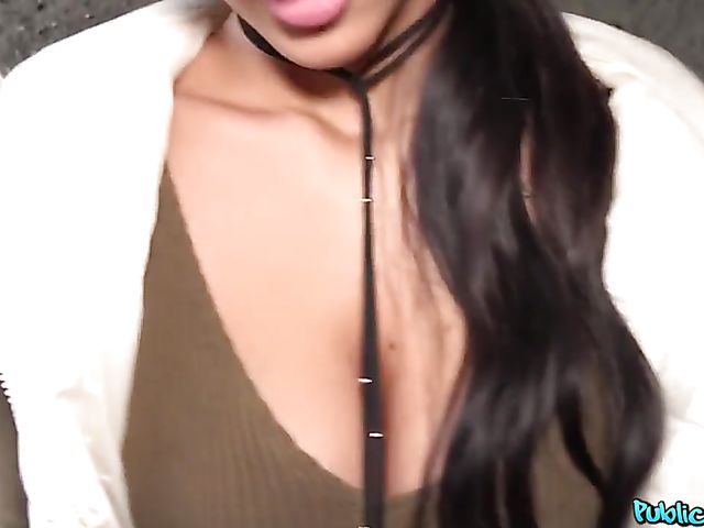 Public sex for cash with slutty student Darcia Lee