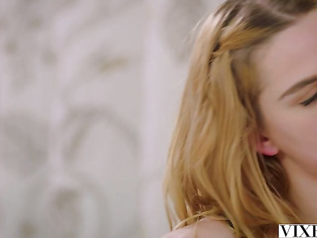 Redhead stockings babe Meggan Mallone gets a fuck 