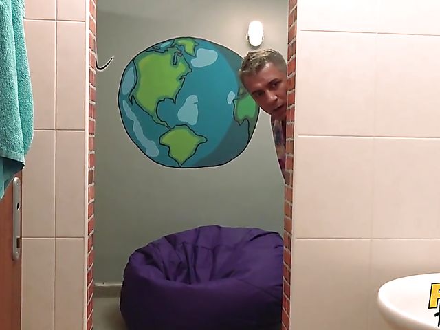  Hostel threesome after shower with Anya Krey and Katrina Moreno