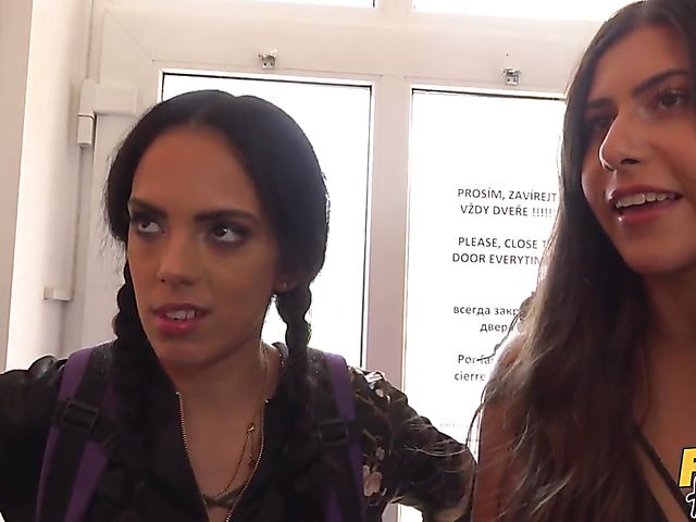  Hostel threesome after shower with Anya Krey and Katrina Moreno