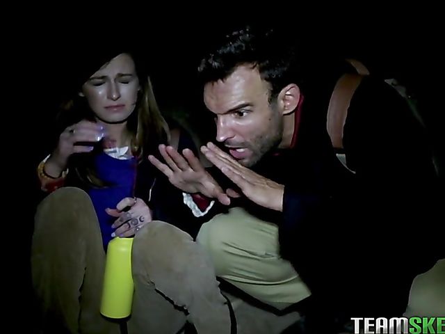 Quiet sex in the night with tattoo teen Avery Moon 