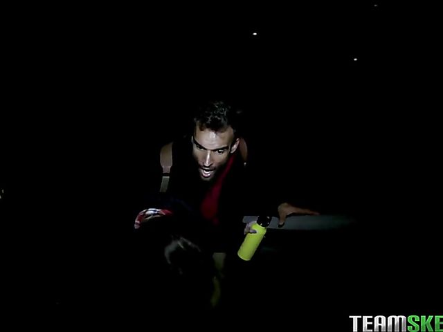 Quiet sex in the night with tattoo teen Avery Moon 