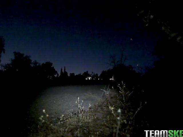 Quiet sex in the night with tattoo teen Avery Moon 