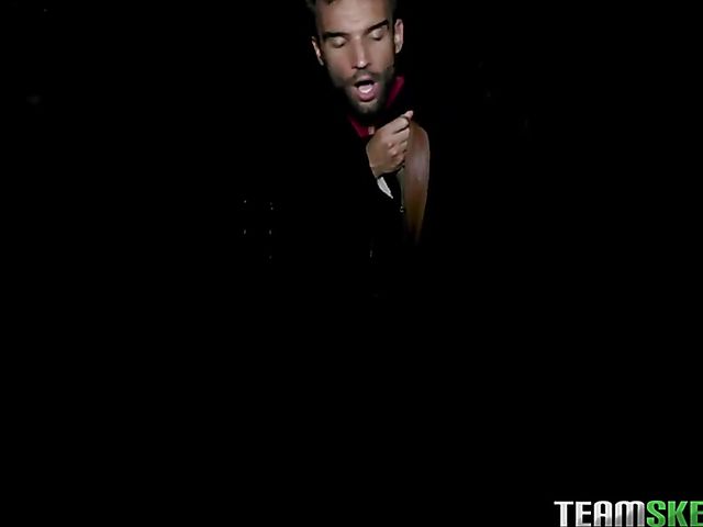 Quiet sex in the night with tattoo teen Avery Moon 