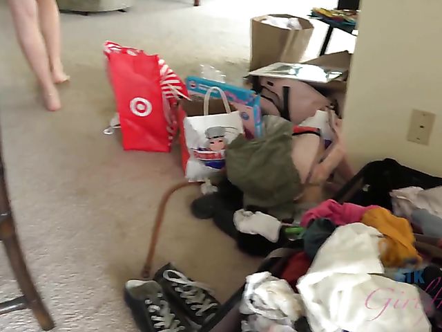 Alex Blake's teen feet and pussy fucked POV