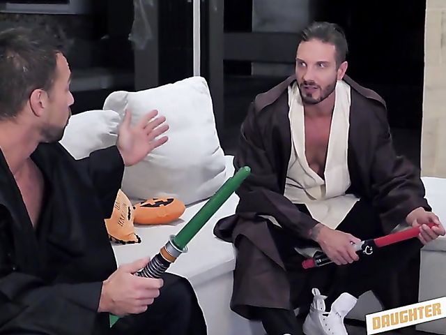 Daughter father foursome with Chanel Grey and Chloe Temple